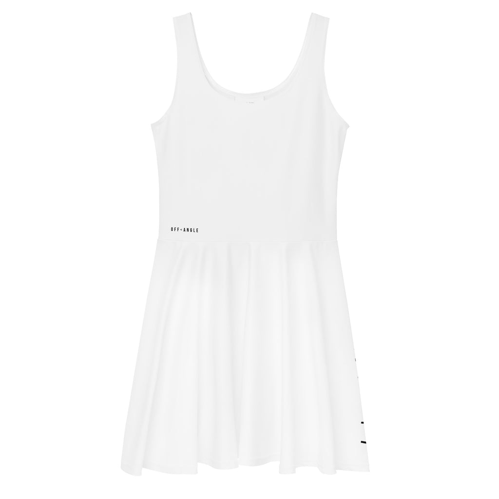 OFF<ANGLE Baseline Dress White performance padel dress from the READ THE ANGLE collection