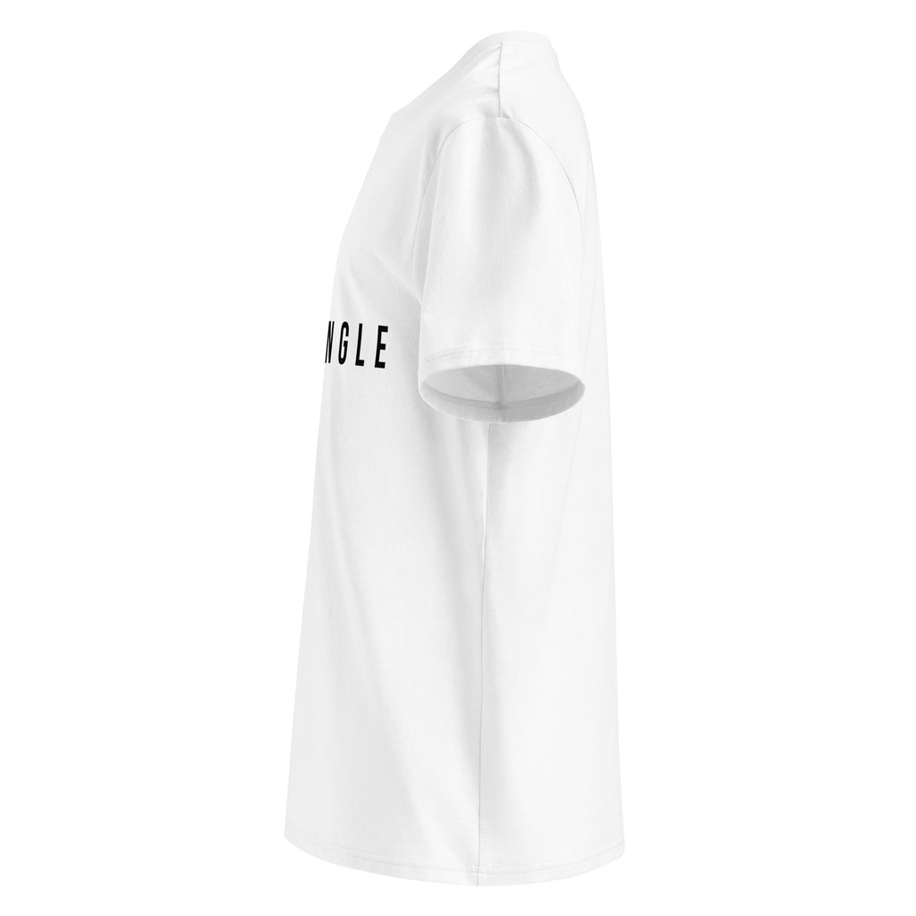 OFF ∠ NGLE Baseline Tee White premium organic cotton padel t-shirt in minimalist monochrome editorial sportswear style