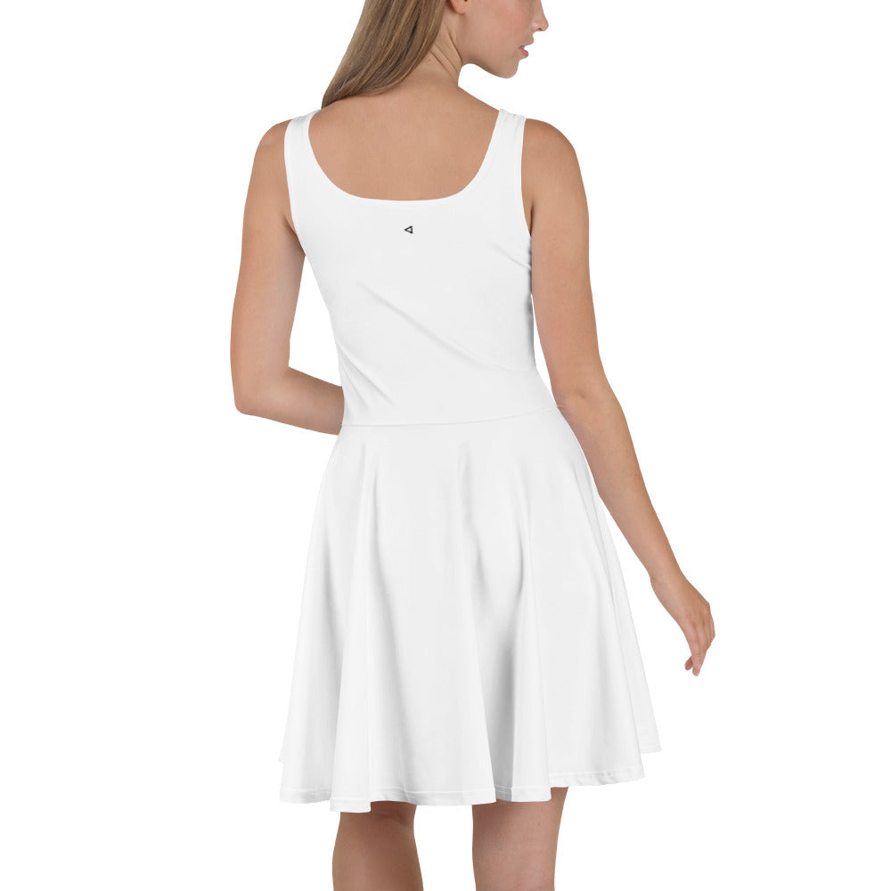 OFF<ANGLE Glass Junkie Dress White performance padel dress from the ILLEGAL ANGLES collection