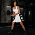 OFF<ANGLE Glass Junkie Dress White performance padel dress from the ILLEGAL ANGLES collection