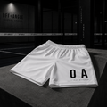 OFF<ANGLE Glass Junkie Shorts Cotton White premium heavyweight cotton padel shorts from the ILLEGAL ANGLES collection