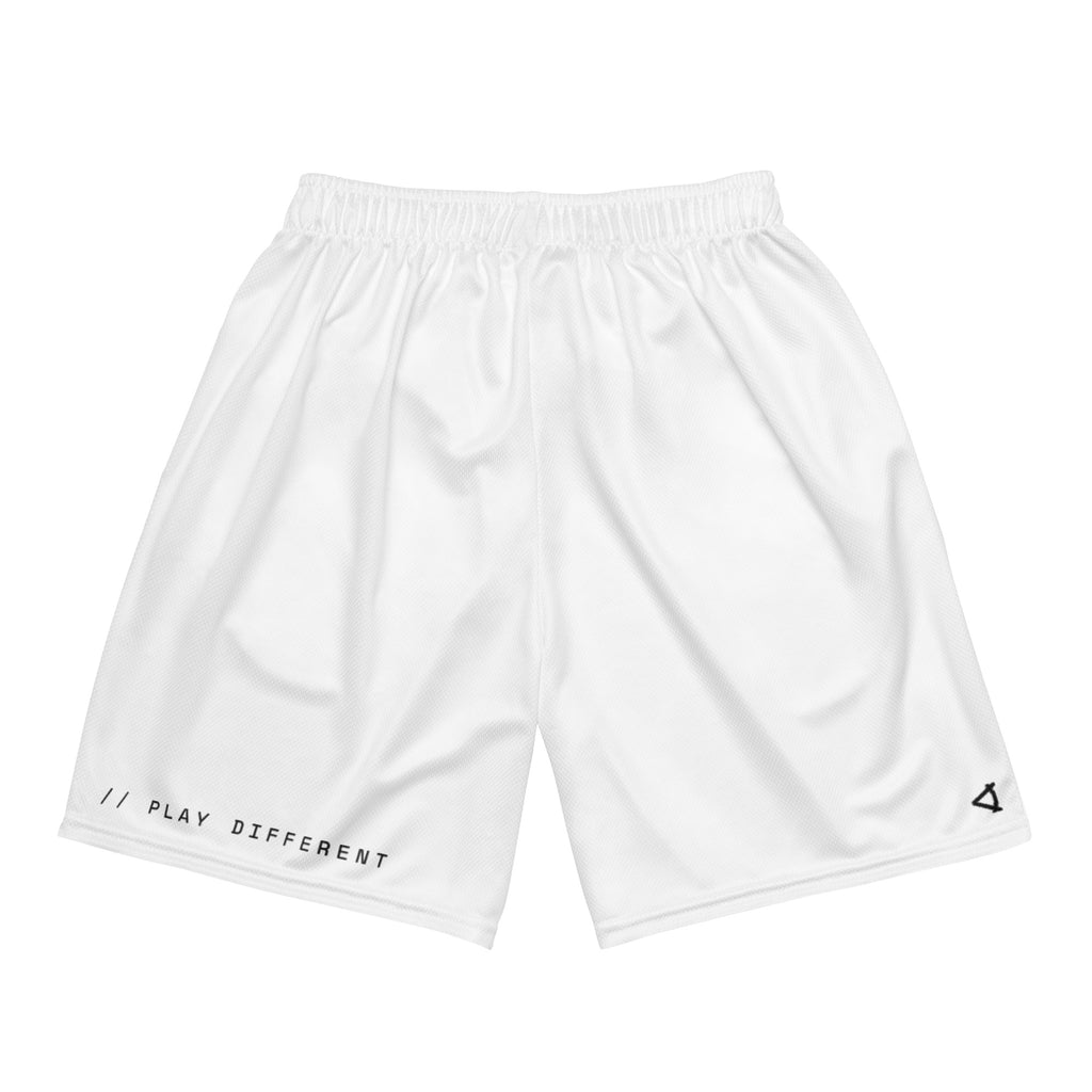 OFF<ANGLE Play Different Shorts White performance padel shorts from the ILLEGAL ANGLES collection