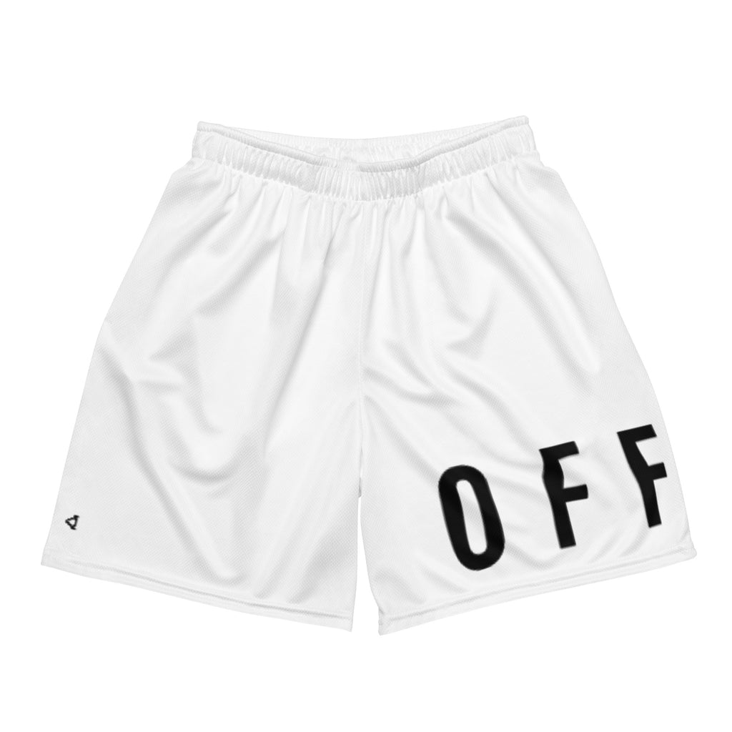 OFF<ANGLE Transition Shorts White performance padel shorts from the READ THE ANGLE collection
